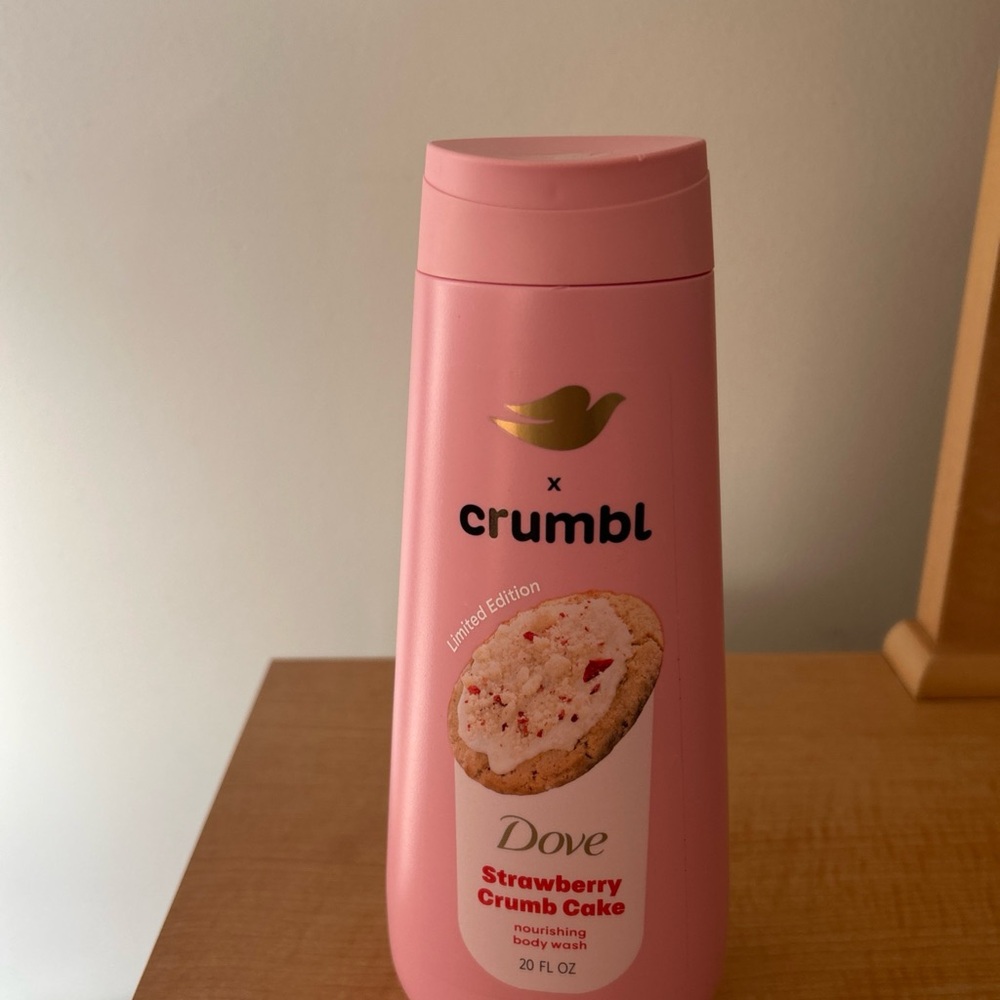 Dove x Crumble Limited Edition Strawberry Crumb Cake Body Wash 20 Fl OZ